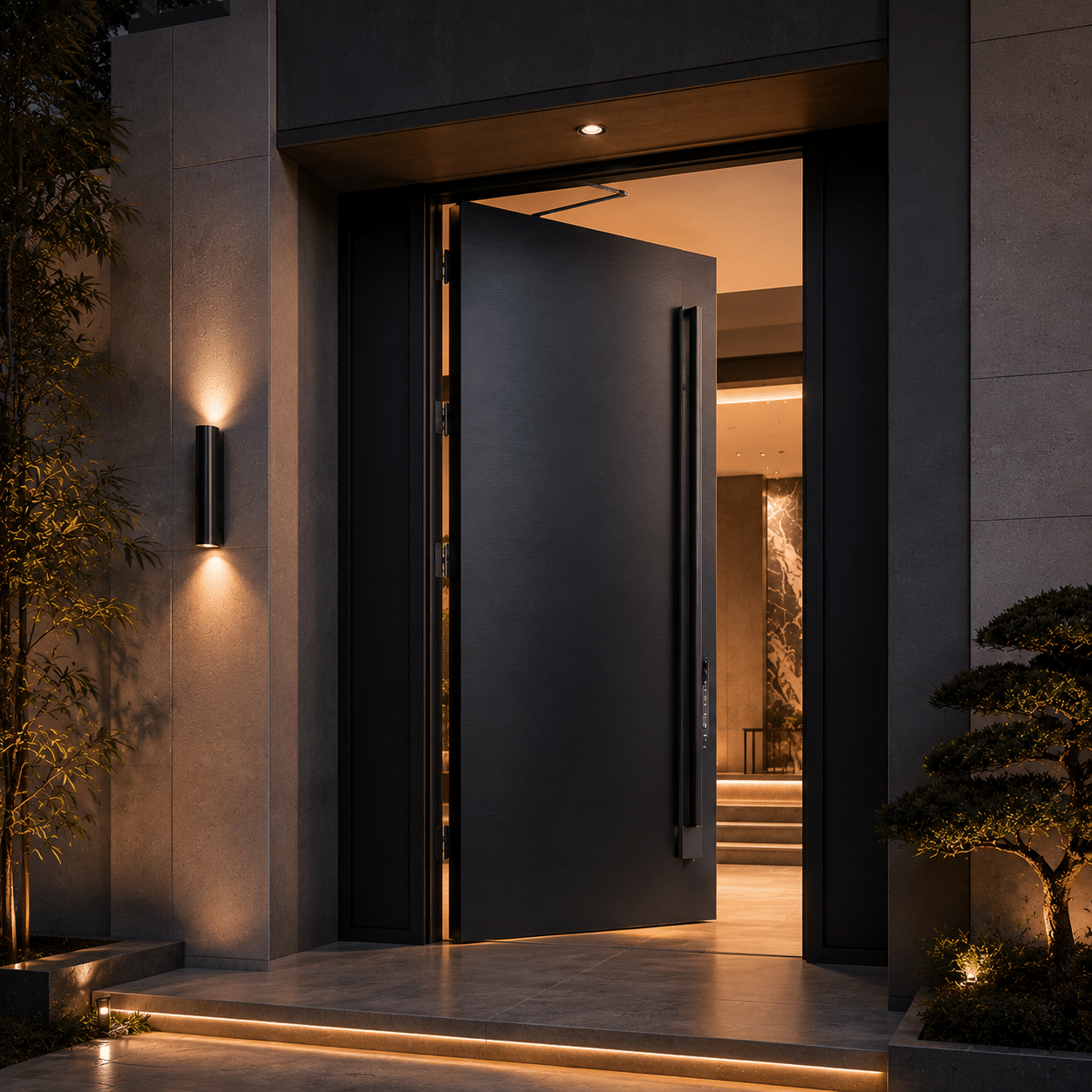 High security armored metal entrance door featuring multi point anti burglary steel locking bolts