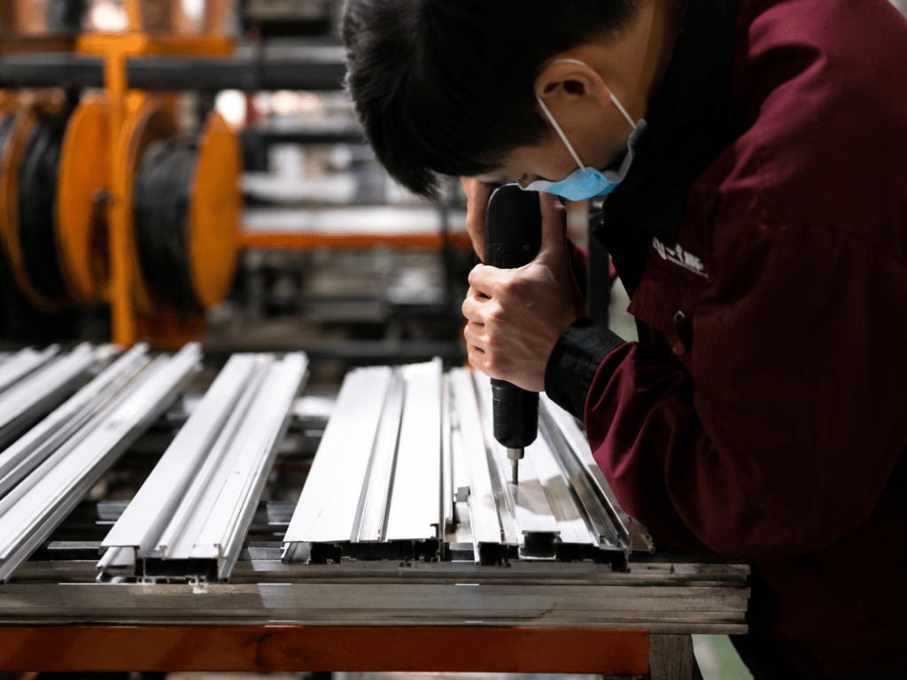 worker under prodcution