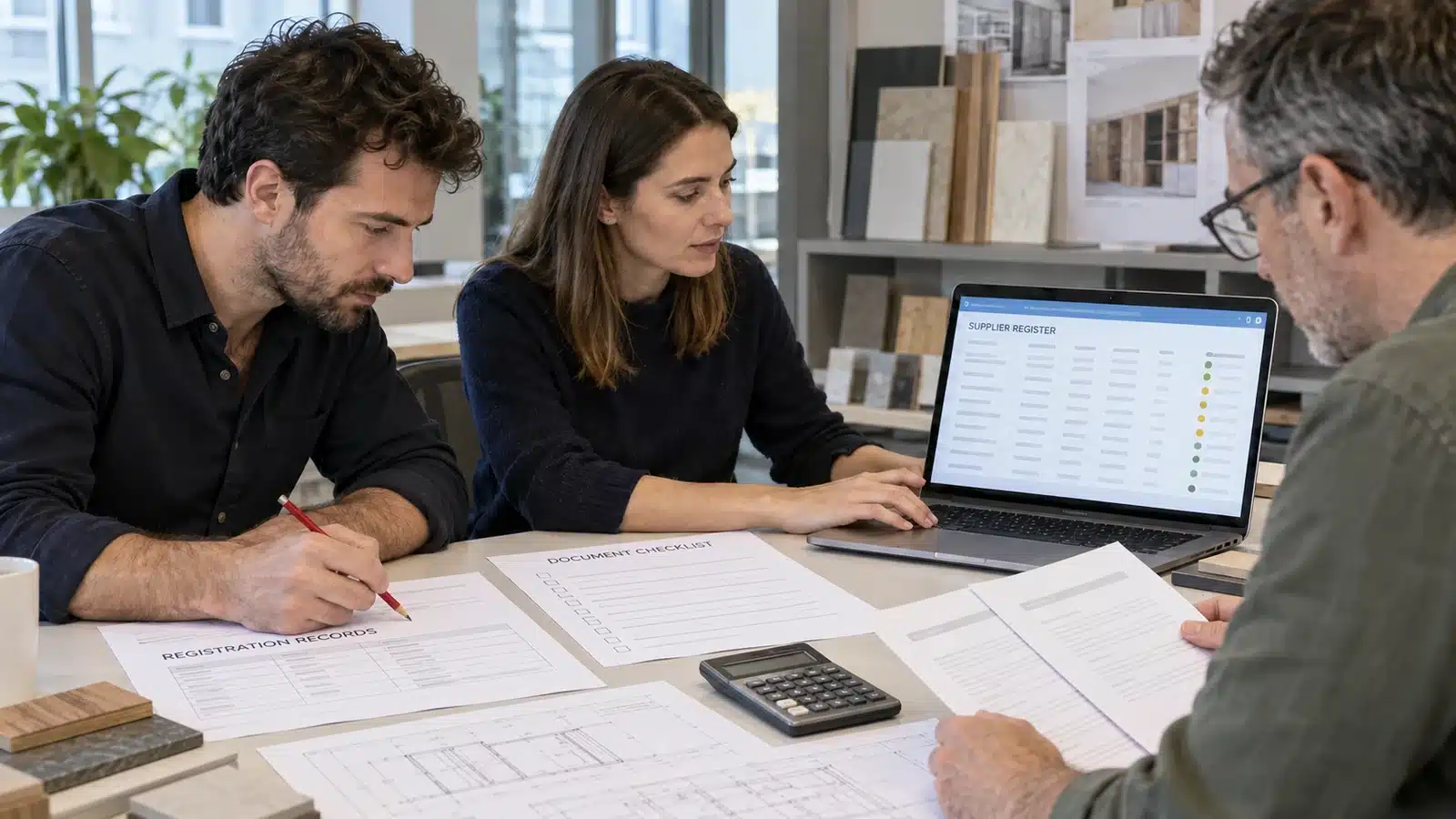 Supplier registration certificates insurance documents and project drawings under prequalification review